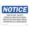 Signmission OSHA Sign, Ear Plugs Safety Goggles Dust Mask, 14in X 10in Rigid Plastic, 14" W, 10" H, Landscape OS-NS-P-1014-L-15549 - alternate 1